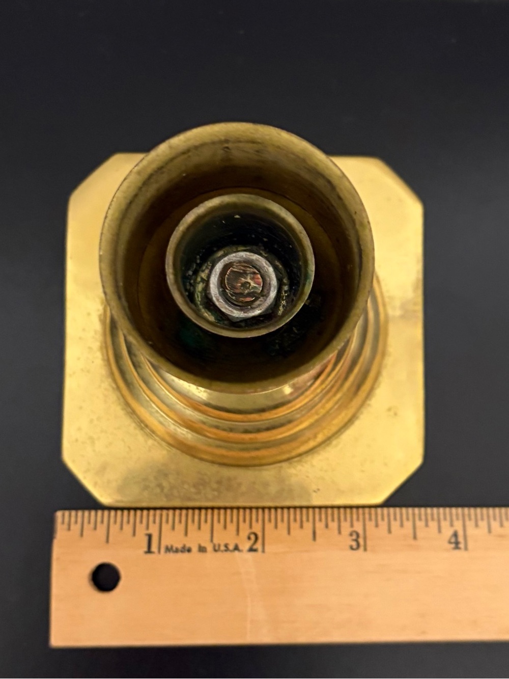 Brass Candlestick Holder - Picture 8 of 9